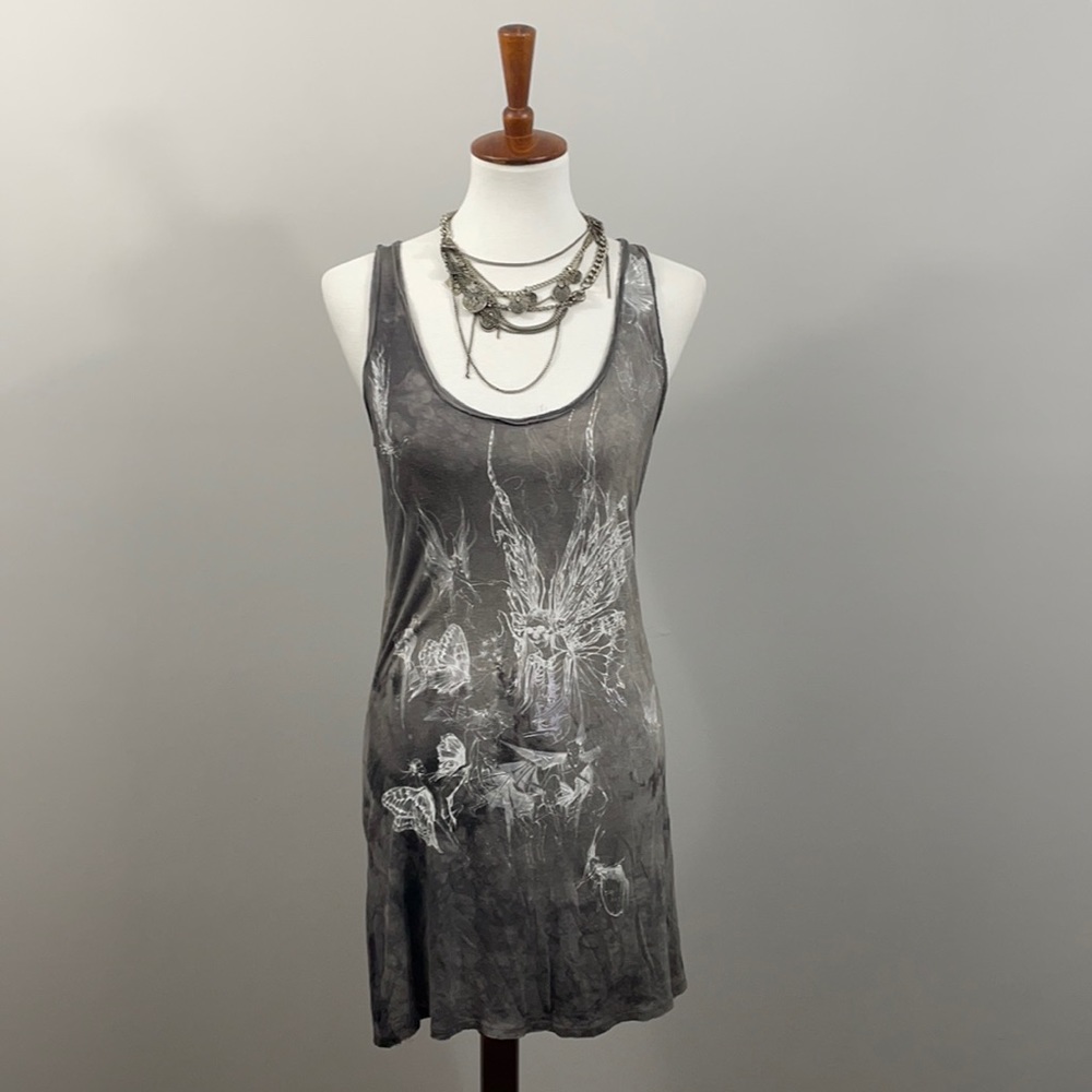 || All Saints || Gray Titania Long Vest UK10US6
